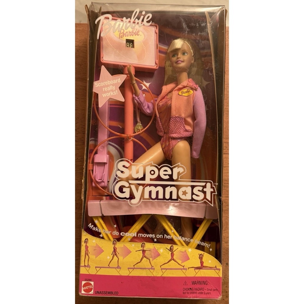 2001 Super Gymnast BARBIE MATTEL 55290‎